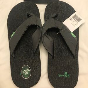 Sanuk Beer Cozy 2 Charcoal Size 9 Men’s flip flop